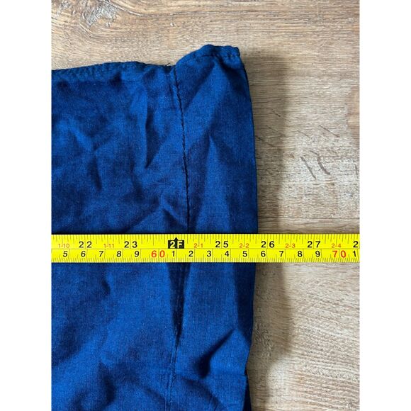 FRAME Blue Short Sleeve Cotton Button Up Camp Shirt Top Mens Size Medium - Picture 7 of 9